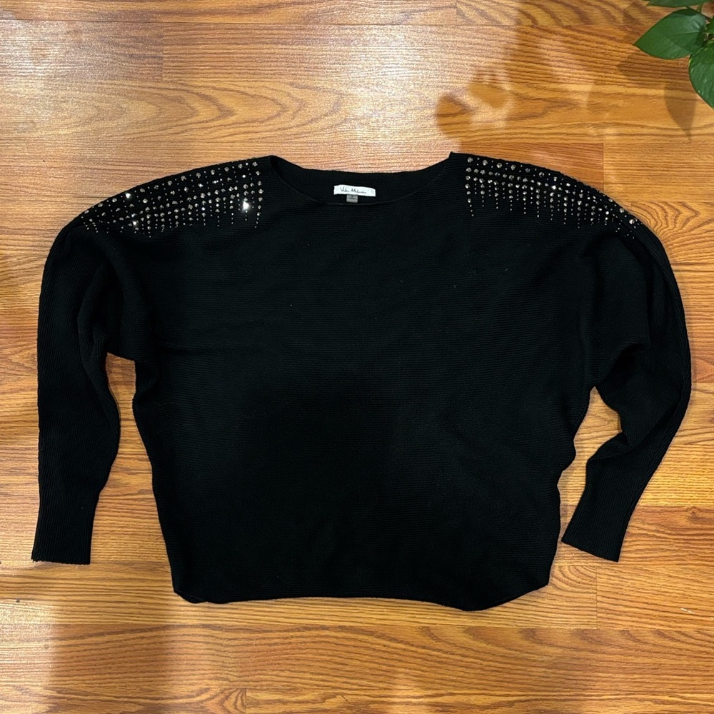 Black Studded Sweater